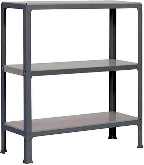 PROREGAL Wohnregal Living Koala aus Metall mit 3 Fachböden in Anthrazit, H x B x T: 90 x 100 x 30 cm - Bild 1