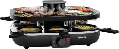 Tristar RA-2760 Raclette-Grill mit 6 Pfännchen und aktiver Belüftung in Schwarz - Bild 1