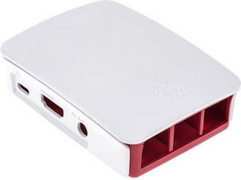Raspberry Pi SBC-Gehäuse in Rot und Weiß passend für Raspberry Pi B+, 2 B, 3 B und 3 B+ - Bild 1