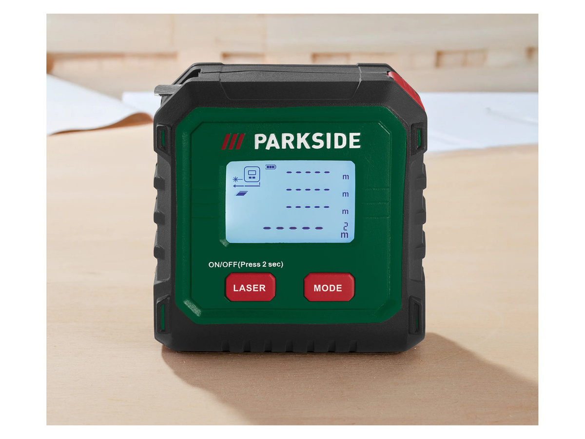 PARKSIDE Massband PLMB C3 mit Laserentfernungsmesser in Grün - Bild 2