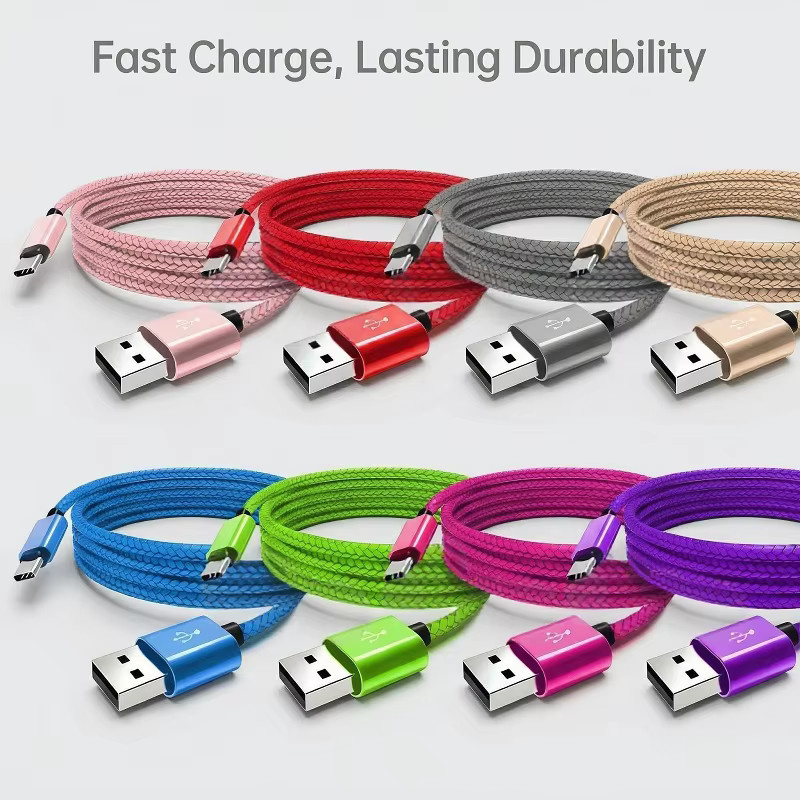 GeydrQ USB-A auf USB-C Schnellladekabel in Gold für Apple iPhone und Samsung Galaxy - Bild 2