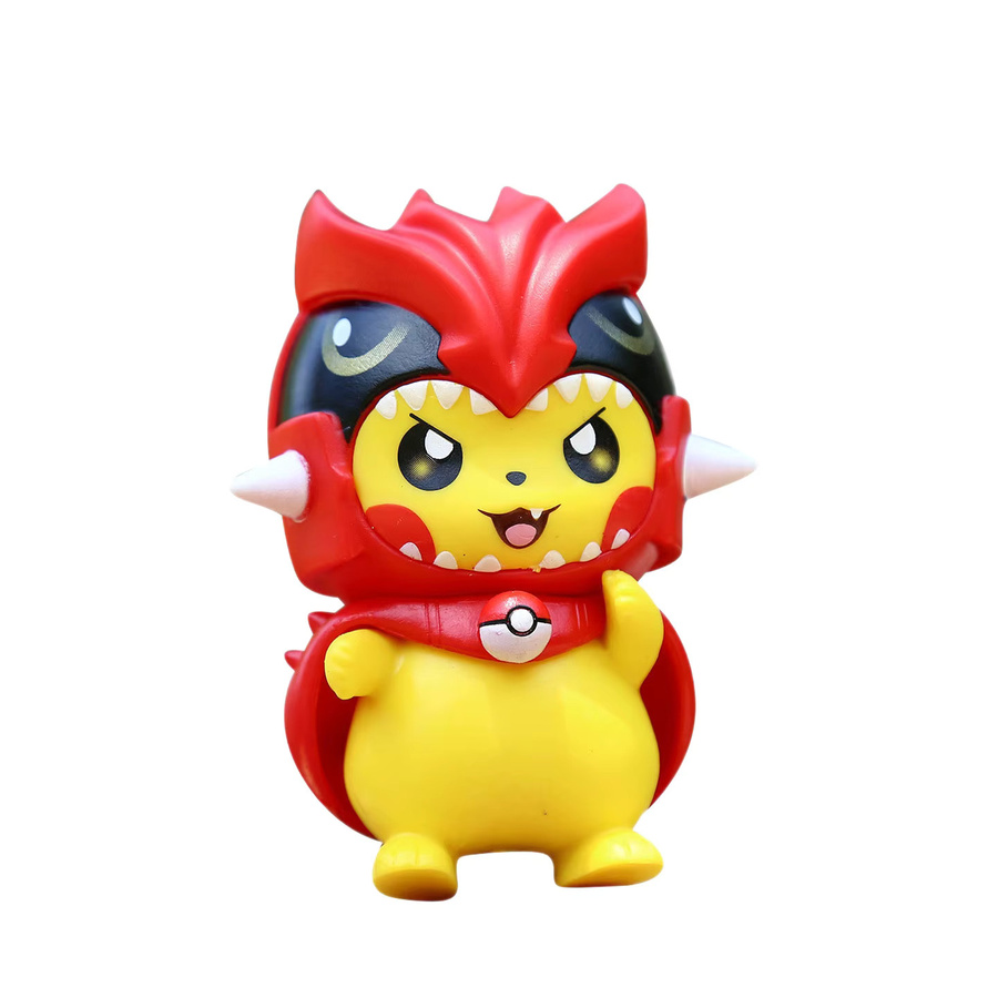 DUODUOBAO Pokémon Anime-Figuren Blind Box, Pikachu Snorlax Psyduck Gengar - Bild 3
