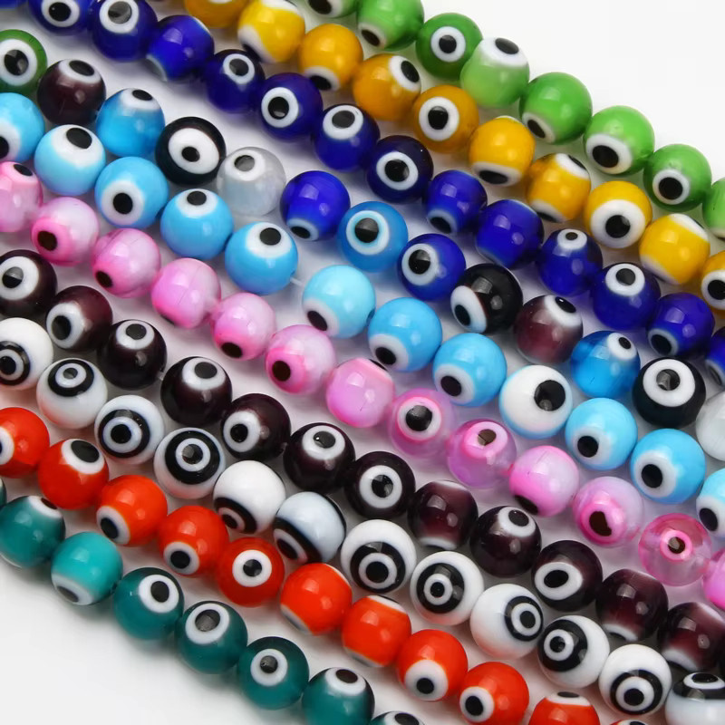 Laudsong Glasperlen, bunt, 8 mm, Unisex - Bild 4