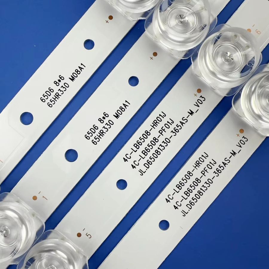 LED-Streifen für Thomson 65P65US, TCL 65DP600, 65S425TMBA, 65EP660, L65P65US, 65S421, 65HR330M08A1, 4C-LB6508-HR01J, PF01J, 65ud6326 in Weiß - Bild 2