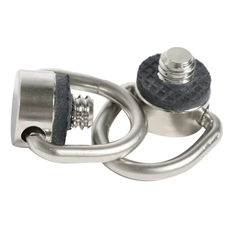 JETTING Kamera D-Ring Schraube mit 1/4 Zoll Gewinde und Schnellwechselplatte in Silber für Fotografie Zubehör - Bild 2