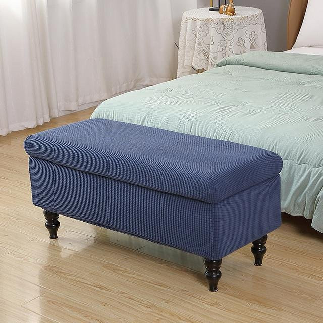Super Six Polarfleece Bezug für Ottomane und Hocker in Blau - Bild 1