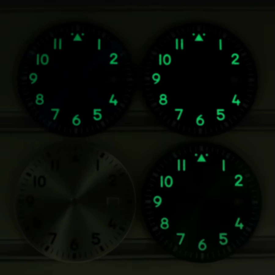 Einzeldatum-Zifferblatt für Pilotenuhr, 33,8 mm, Unisex - Bild 5