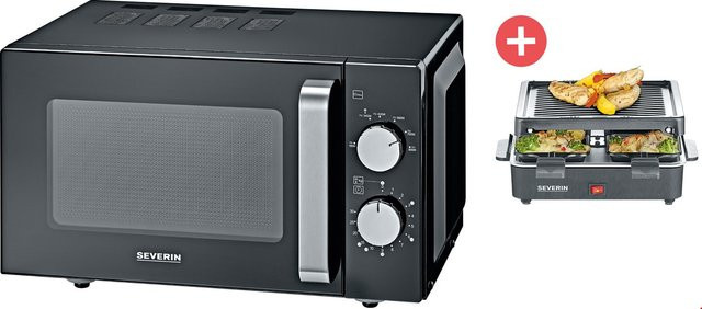 Severin Kombi-Set: Grill MW 7761 in Schwarz und Kontaktgrill RG 2370 - Bild 1