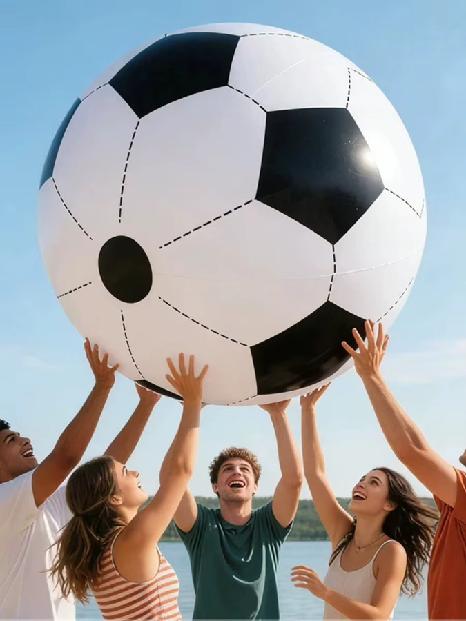 Wonflex Aufblasbarer Outdoor-Strandball, Bunt / Mehrfarbig - Bild 7
