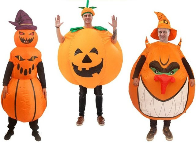 Hangchen Family Halloween Kürbis-Kostüm, Unisex, Orange - Bild 1