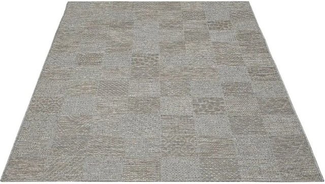 Floornovo Indoor & Outdoor Teppich Grau Gemustert B: 180 cm, T: 67 cm - Bild 1