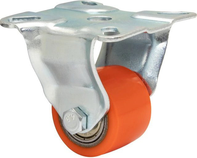 Wagner Transportgeräte Bockrolle Mini Soft in Orange mit Ø 3,5 cm und 100 kg Tragkraft - Bild 1