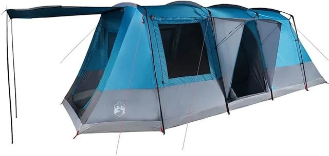 vidaXL Tunnelzelt für 4 Personen in Blau aus Polyester, wasserdicht - Bild 1