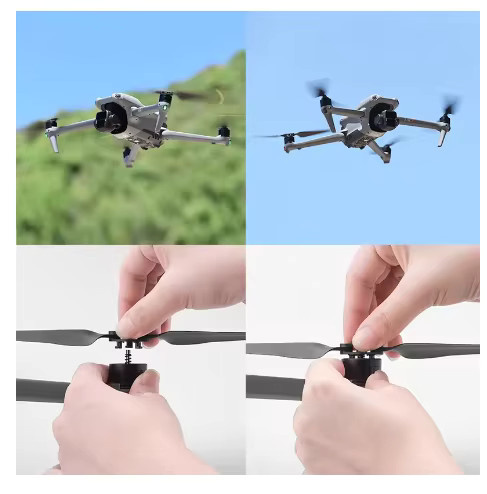 DJI Original Ersatzpropeller 8747F Schnellspanner TPU Wing Fan Blade für Air 3 und Air 3S Drohnen in Schwarz - Bild 5