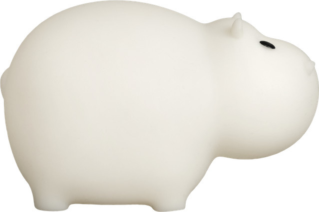 MEGALight Mini-Hippo Kleinleuchte in Weiß aus Silikon für das Kinderzimmer - Bild 1