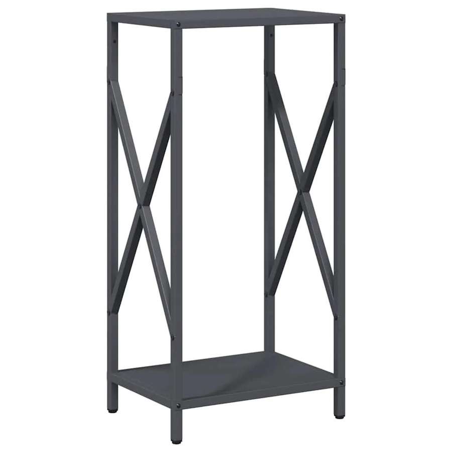 vidaXL Brennholzregal aus kaltgewalztem Stahl in Anthrazit, B/T/H: 34 x 25 x 70 cm - Bild 2