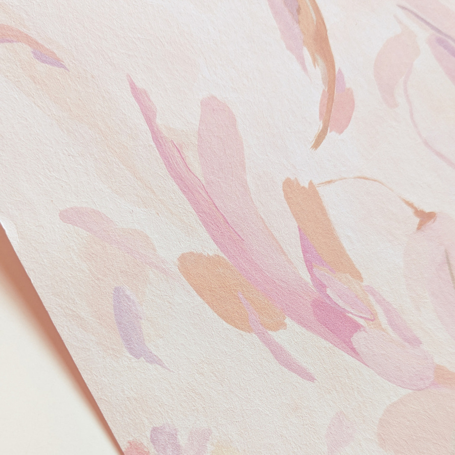 Sian Zeng Tapete Abstract Blooms in Pink mit floralem und botanischem Design - Bild 2