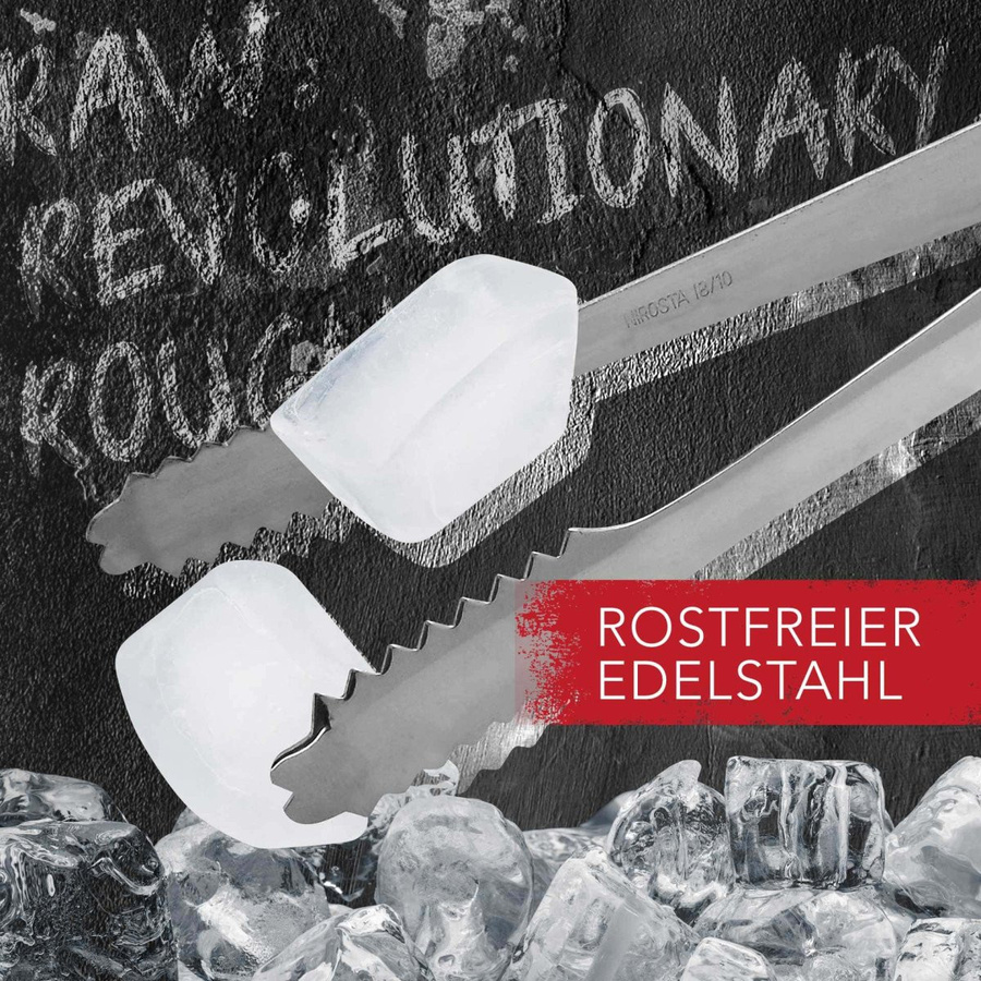 FMprofessional Eiswürfelzangen aus Edelstahl, Silber, 2 Stück - Bild 2