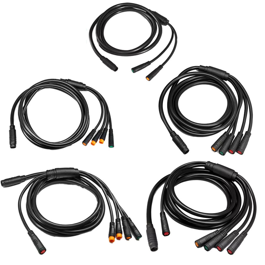 Wasserdichtes Kabel für Elektrofahrräder zur Umwandlung von Controller, Licht, E-Brake, Drossel und Display in Schwarz - Bild 4