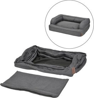 LIFESTYLEPETS Ersatzbezug für Liegeplatz Comfort Deluxe in Grau, Größe M - Bild 1