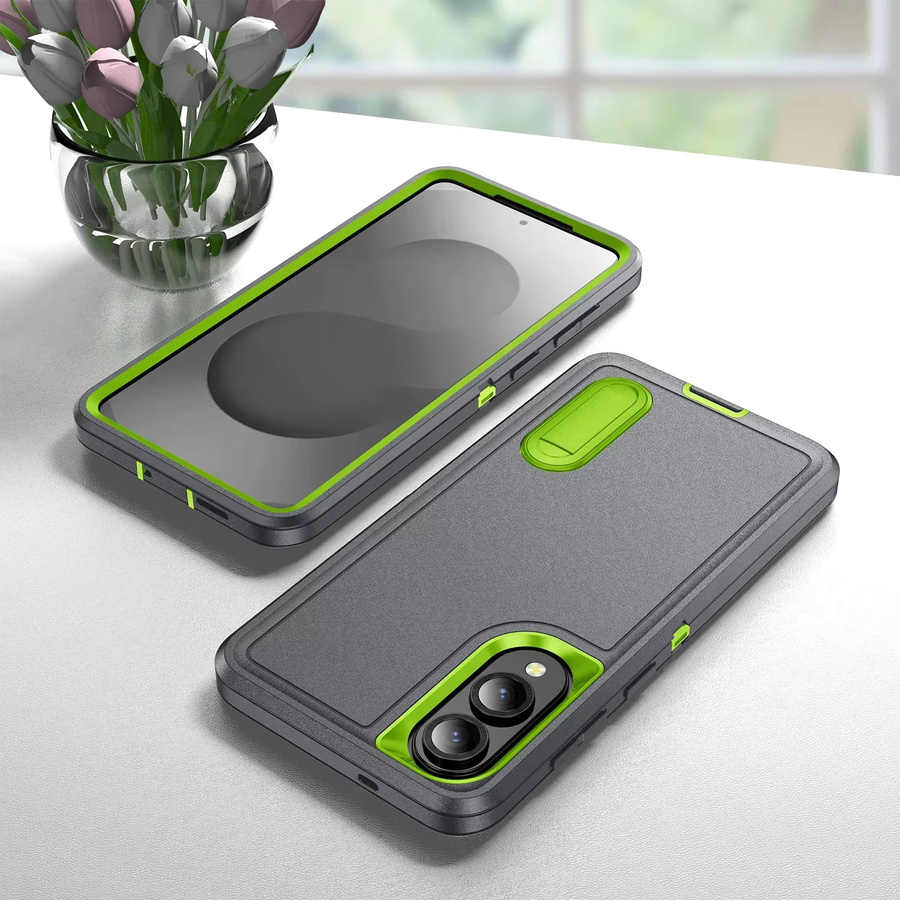 Otter Case Box Ständer Halter Handyhülle für Samsung Galaxy S25 Edge, S24, S23 FE und S22 Plus Ultra, stoßfeste Schutzhülle in Blau und Grau - Bild 4