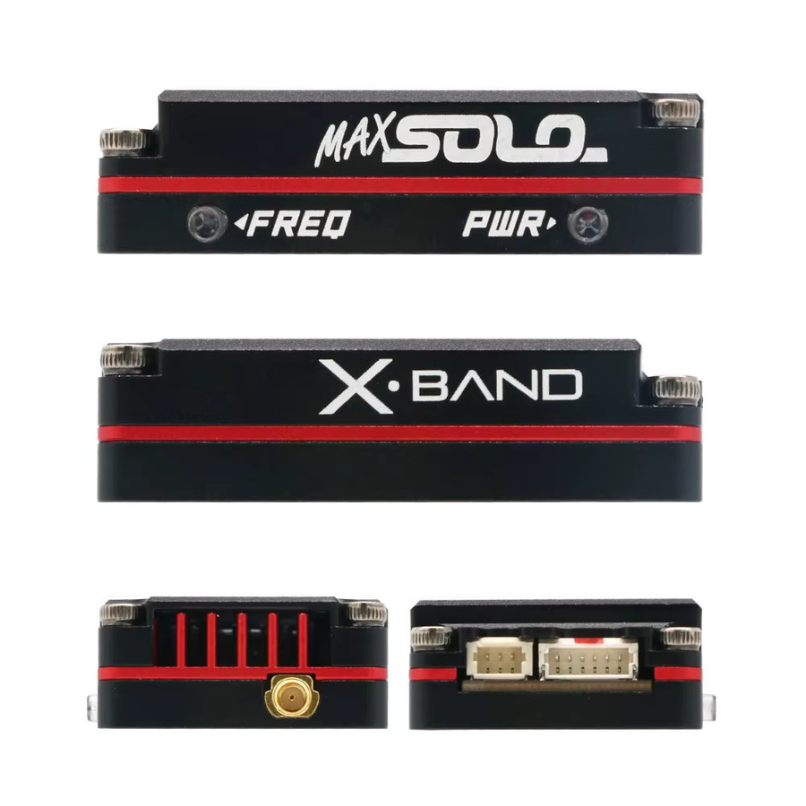 RUSHFPV MAX SOLO X-Band 4.9G 7-36V VTX 8CH Video-Sender in Schwarz für RC FPV Drohnen und Flugzeuge - Bild 4