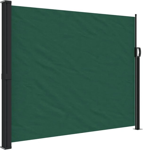 vidaXL Seitenmarkise ausziehbar Dunkelgrün B: 500 cm, H: 160 cm - Bild 1
