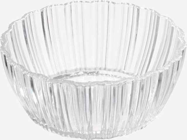 NKD Glasschüssel für Salat in Transparent und Weiß - Bild 1