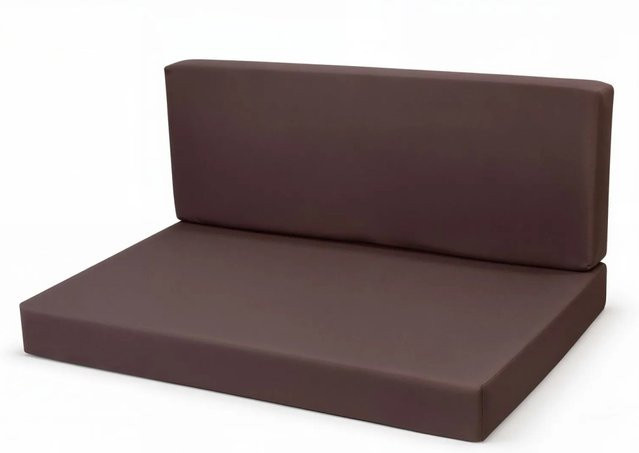Setgarden Flat Set Palettenkissen Set in Braun mit Sitzkissen und Rückenkissen, B/T/H: 120 x 50 x 10 cm und 120 x 40 x 10 cm - Bild 1