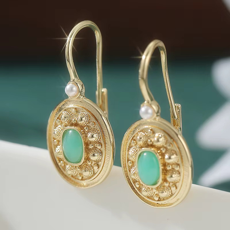 YoYo Ohrringe, Synthetischer Opal, Grün, Damen - Bild 2