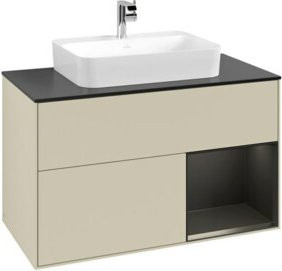 V&B Waschtischunterschrank Finion 100 in Lackausführung, Breite: 100 cm, Höhe: 50,1 cm, Tiefe: 50,1 cm - Bild 1
