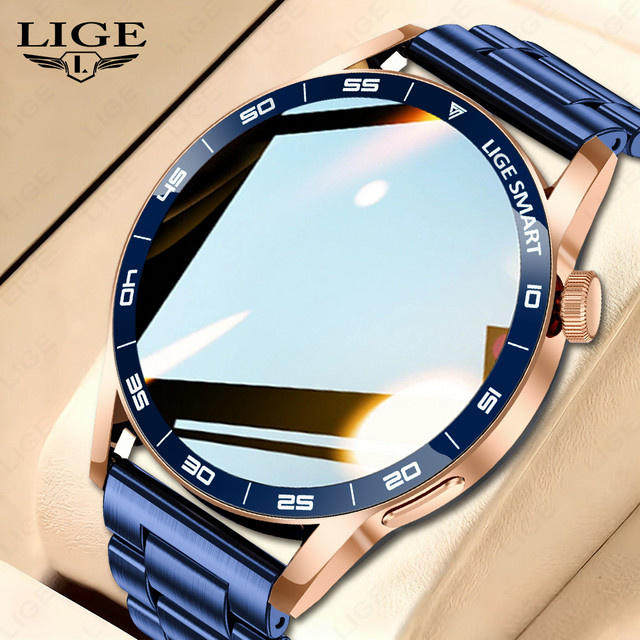 LIGE Smartwatch mit 1,38 Zoll HD Display, Bluetooth Voice Calling, IP68 wasserdicht, Fitness Tracking und Gesundheitsfunktionen in Schwarz - Bild 1
