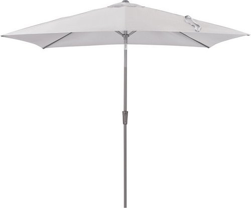 SIENA GARDEN Mittelstockschirm FAGUS Autotilt in Grau mit Aluminiumgestell und Polyesterbespannung, B: 250 cm, T: 200 cm - Bild 1