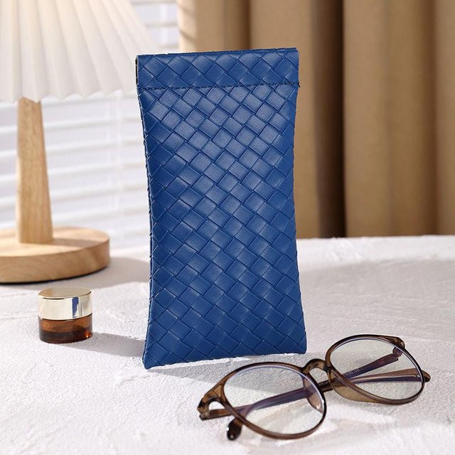 NATAWA Brillentasche PU-Leder, Blau, 1 Stück - Bild 1
