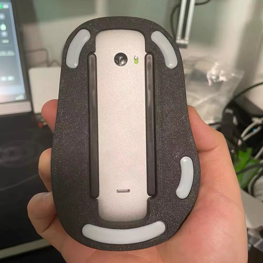 Ergonomische 3D-Druck-Erhöhungsbasis für Apple Magic Mouse 1 2 3 in Schwarz - Bild 2