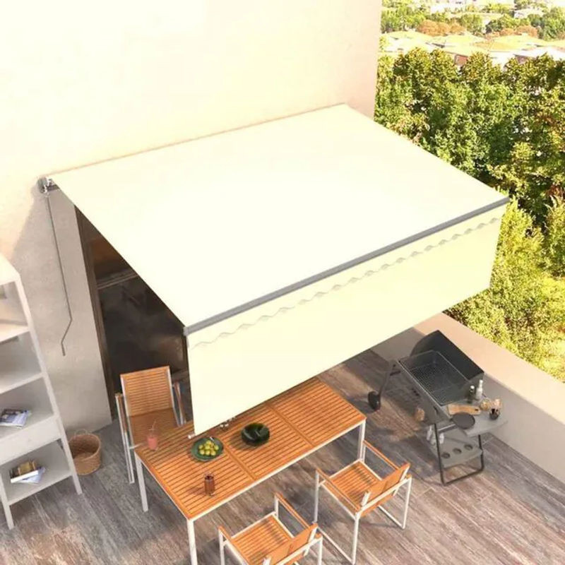 Manuelle Markise mit Rollo von vidaxl in Creme, B x H: 4 x 3 m - Bild 1