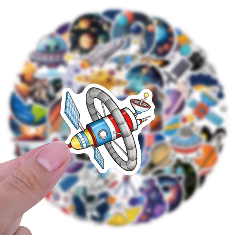 60 oder 120 Stück Exploration Universe Cartoon Aufkleber für Graffiti, Gepäck und Trinkflaschen in Multicolour - Bild 2