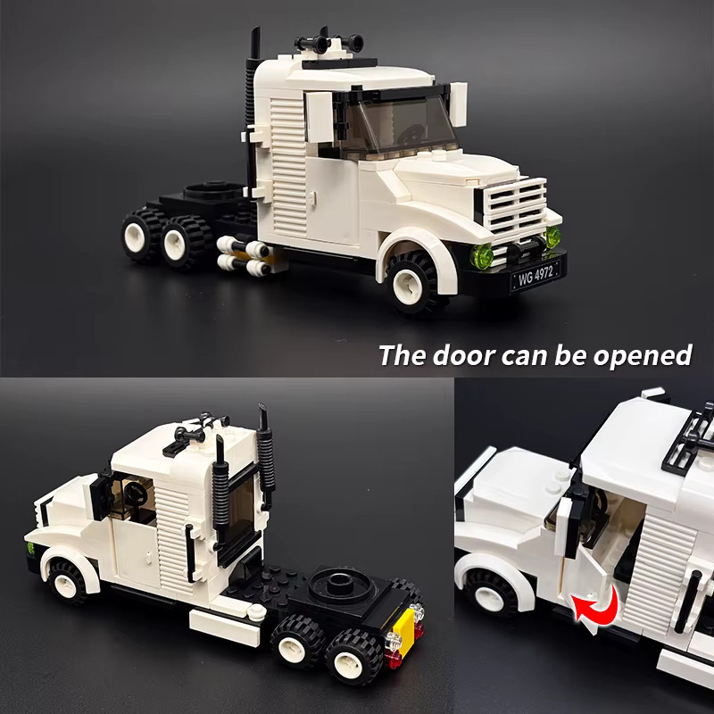 oenas Städtische Logistik-Transport-LKW-Bausteine-Set, Fahrzeugmodell - Bild 4