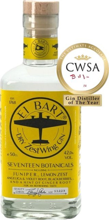 El Bart Dry ZestWing Gin, Deutschland, 42 % Vol., 0,5 l