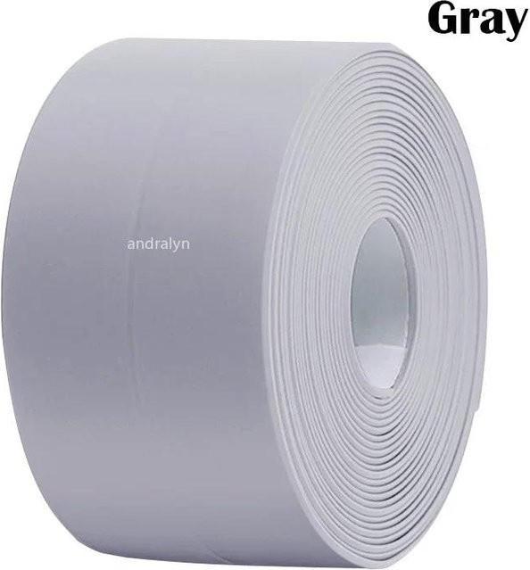 Selbstklebendes PVC-Dichtungsstreifenband für Badezimmer und Küche, wasserdicht und schimmelresistent, Breite: 2,2 cm, Länge: 1 m - Bild 1