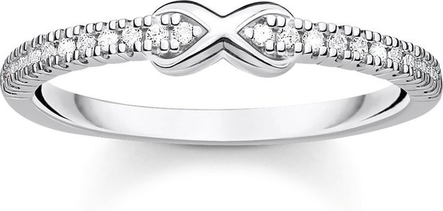 Thomas Sabo Ring, 925 Silber, Zirkonia, Damen, Ringgröße 52 - Bild 1