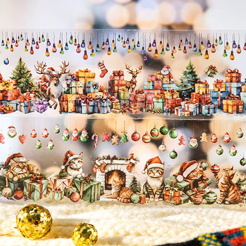 Mr. Paper Weihnachtslandschaft Masking Tape aus PET in Multicolour - Bild 1