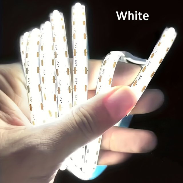 Mikenoon COB LED-Streifenlicht USB 5V dimmbar und selbstklebend für TV-Schrank, Spiegel, Schlafzimmer oder Küche - Bild 1