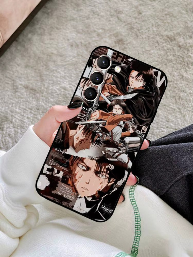 Rastar Anime L-Levi A-Ackerman Handyhülle für Samsung Galaxy S21 S22 S23 S24 S25 S26 Ultra FE Plus 5G A52S Soft Cover Multicolour - Bild 6