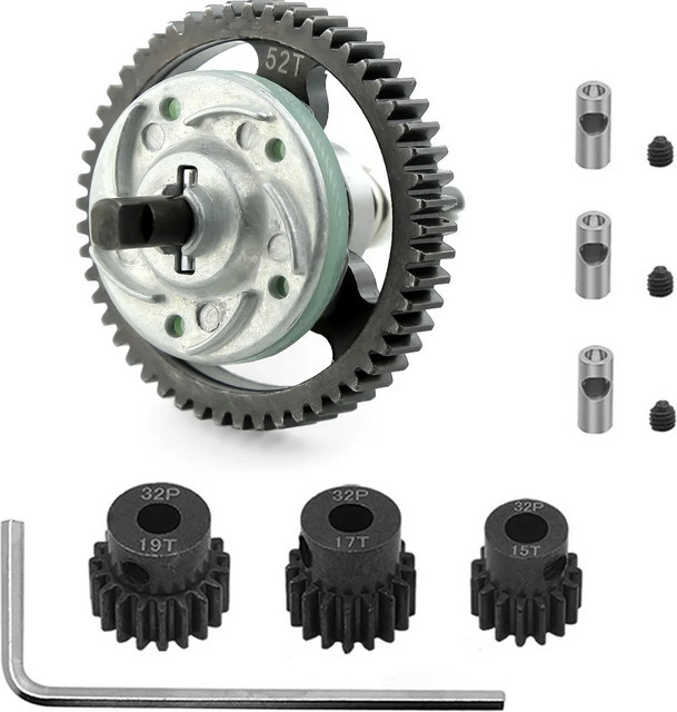 Traxxas Rutschkupplung aus Metall 6878 mit 15/17/19T Ritzel 1/10 - Bild 1