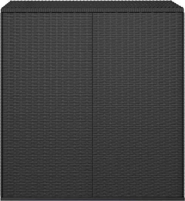 vidaXL Garten-Kissenbox aus PE-Rattan in Schwarz, B/T/H: 100 x 49 x 103,5 cm - Bild 1