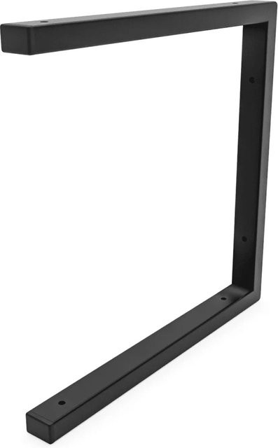 HEVVA Schwerlast Regalhalter ERLENBERG aus Stahlrohr in Schwarz matt, Tiefe: 35 cm - Bild 1