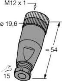 Turck Kupplung B8141-0 grau - Bild 1
