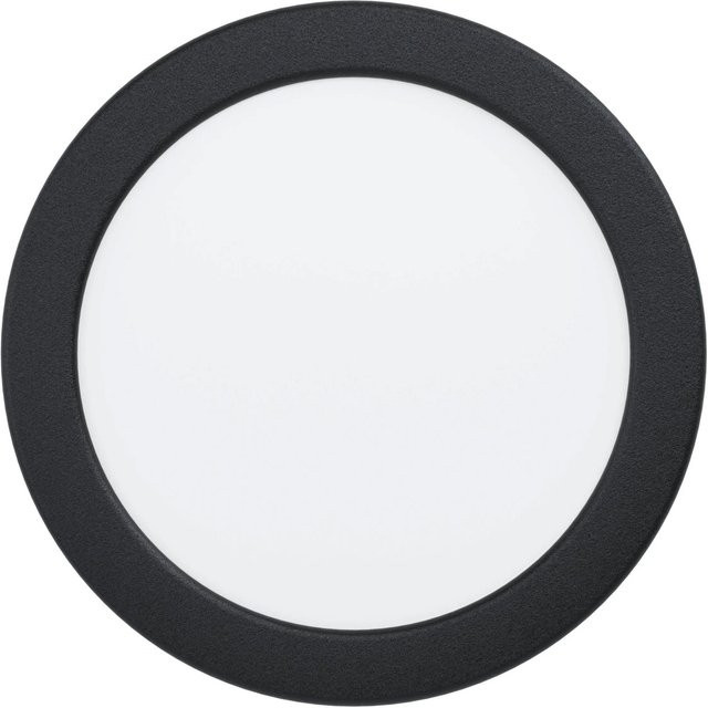 Eglo LED-Einbauspot Fueva 5 in Schwarz mit warmweißem Licht (3.000K), Durchmesser: 16,6 cm - Bild 1