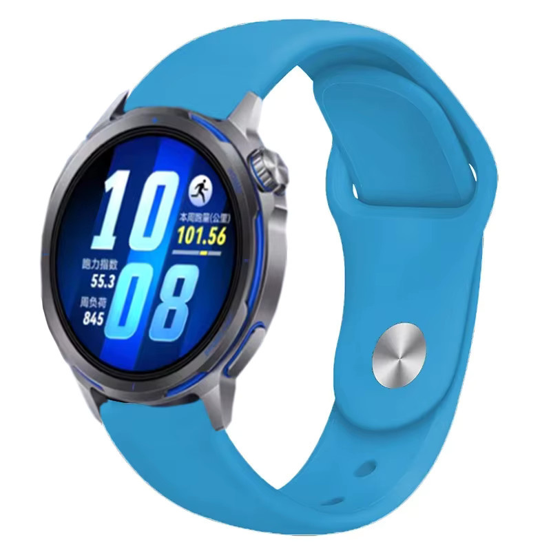 Huawei Uhrenarmband Silikon, Schwarz, 20mm 22mm - Bild 2